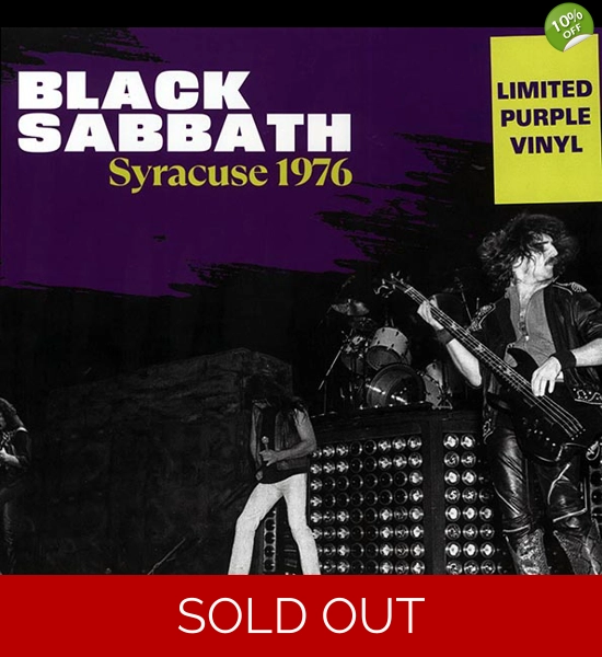 Black Sabbath - Live Syracuse 1976 Purple Vinyl LP